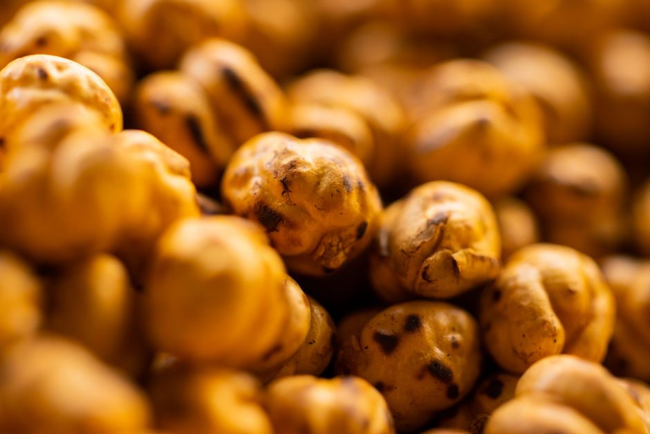 Crunchy Chickpeas with whipped feta — food · Snacks