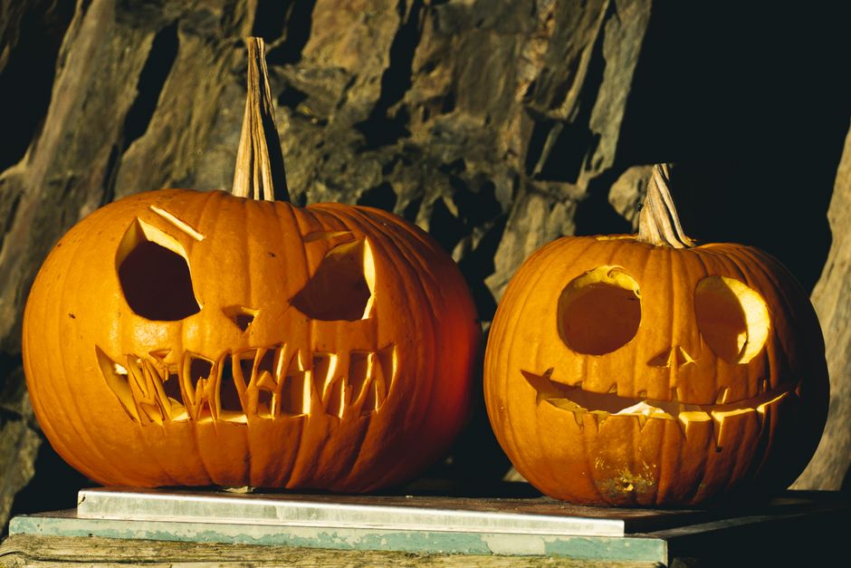 Carved Pumpkin Cluster for a daytime celebration — celebrations · Halloween