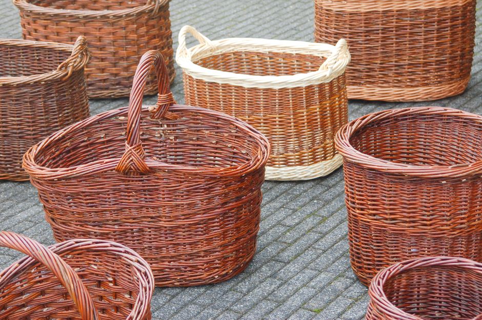 Woven Basket using thrifted character pieces — home · Home Decor