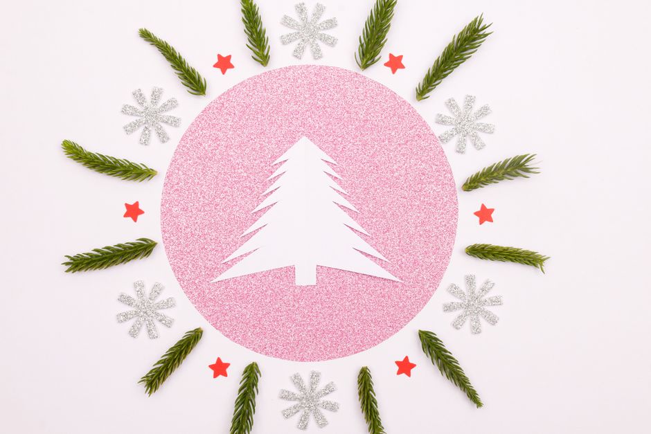 Paper Snowflake Window around a memory wall — celebrations · Christmas