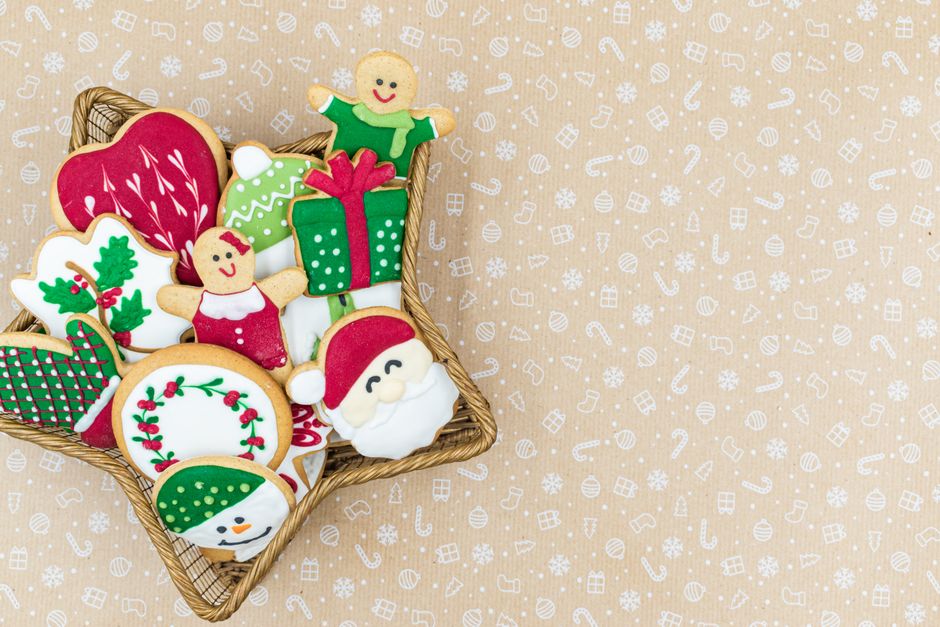 Cookie Decorating Counter with a color-coordinated board — food · Food & Hosting