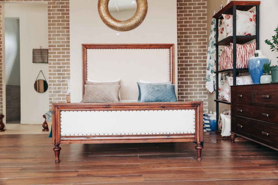 Under-Bed Drawer with warm evening lighting — home · Bedrooms
