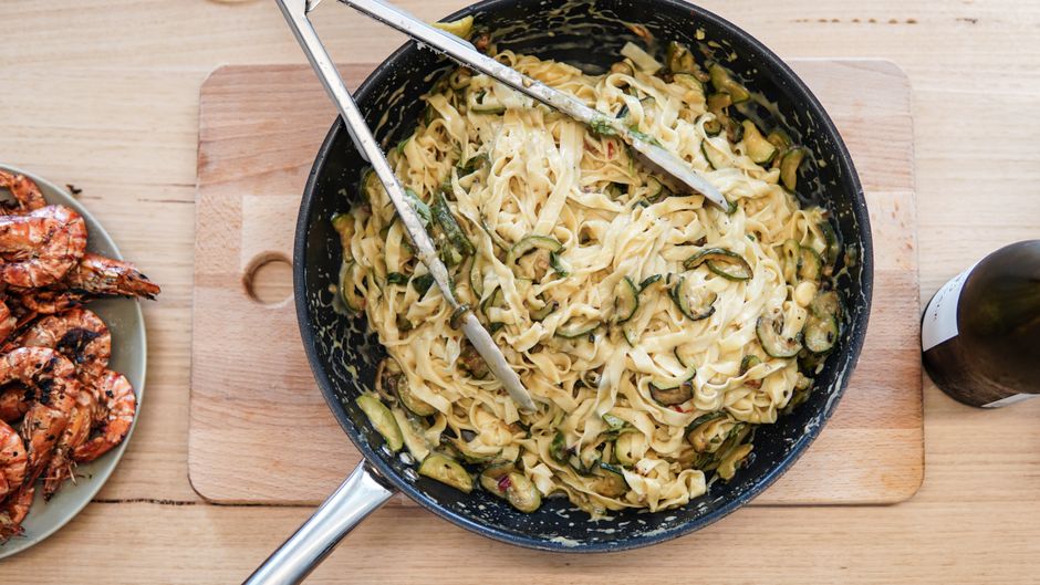 Pasta Night Spread for bar brunch hosting — food · Food & Hosting