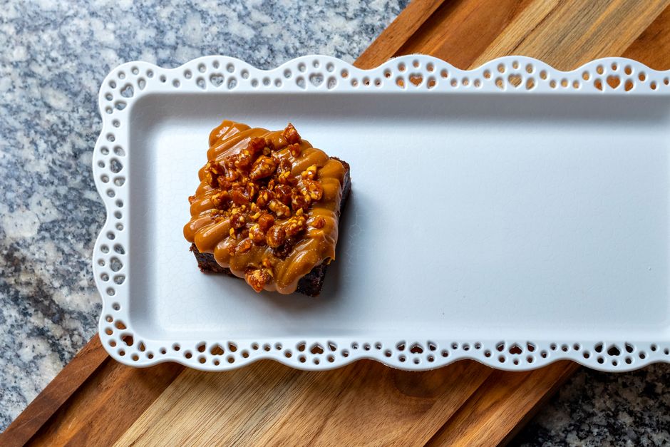 Salted Caramel Brownies with salted caramel — food · Desserts