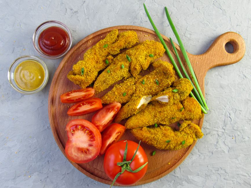 Honey Mustard Chicken for a family-style table — food · Dinner Ideas