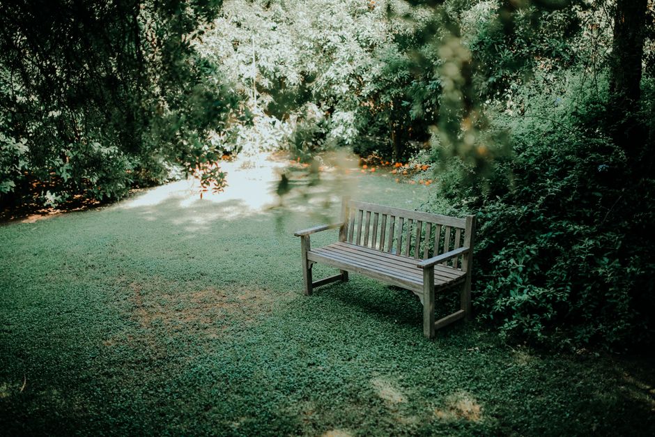 Garden Bench with a cozy corner detail — home · Garden & Outdoor