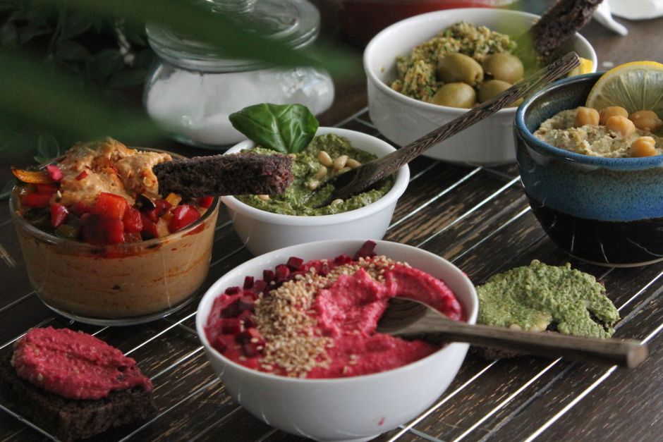 Warm Dip Table — weekend food hosting for a casual potluck — food · Food & Hosting