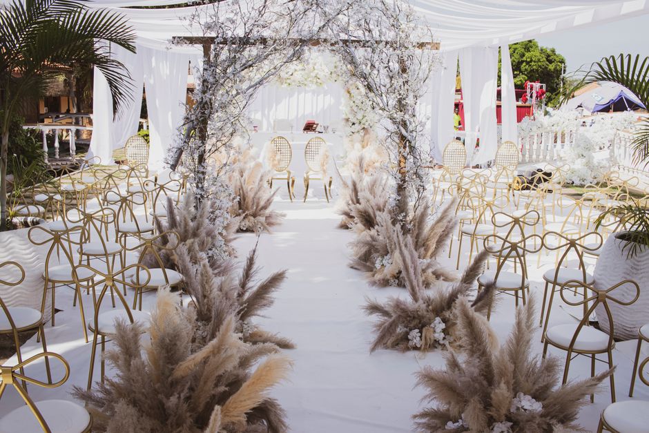 Ceremony Aisle Details for a weather-flexible event — celebrations · Weddings