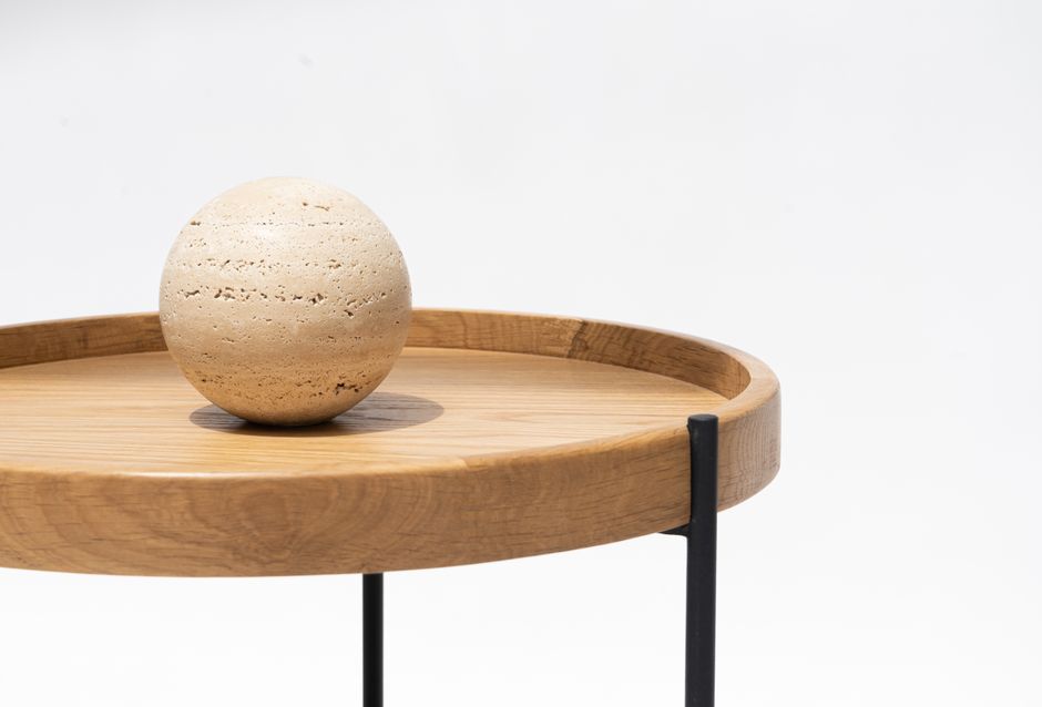 Oak Console with coordinated hardware — home · Home Decor