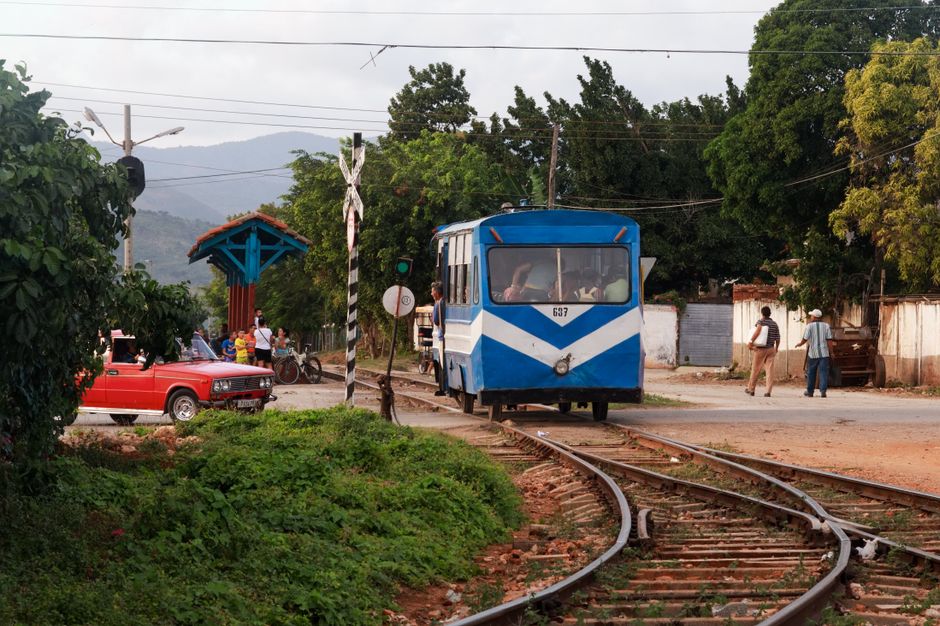Train Ride near a public trail — travel · Family Travel