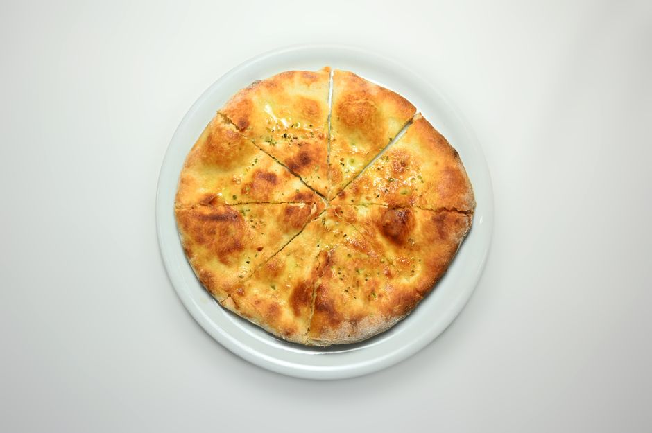 Focaccia with almond paste — food · Baking