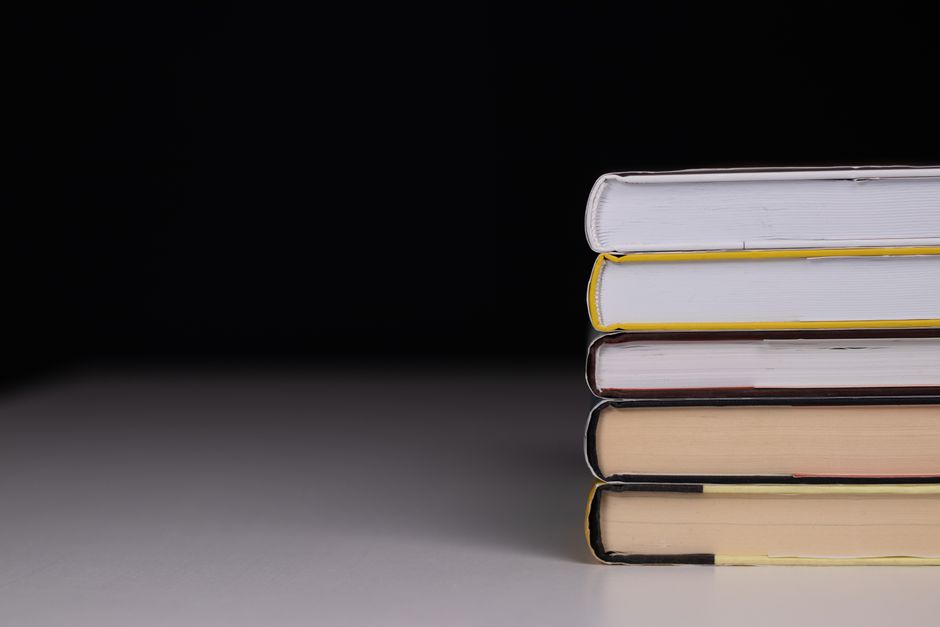 Book Stack with a useful styling trick — home · Living Rooms
