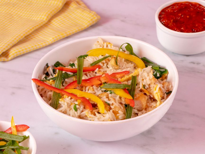 Vegetable Fried Rice with a smoky spice blend — food · Recipes