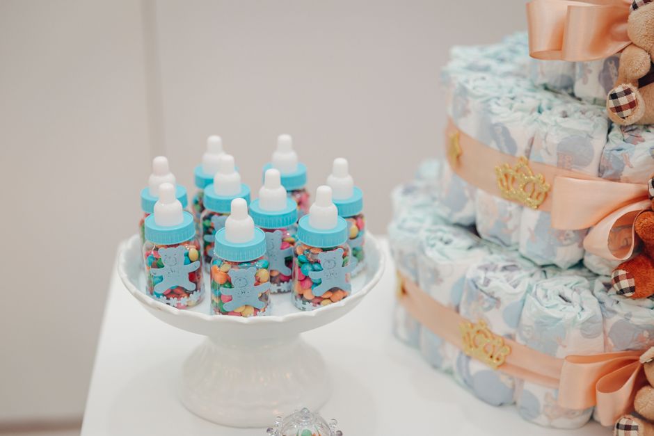 Diaper-Cake Alternative around a dessert-first menu — celebrations · Baby Showers