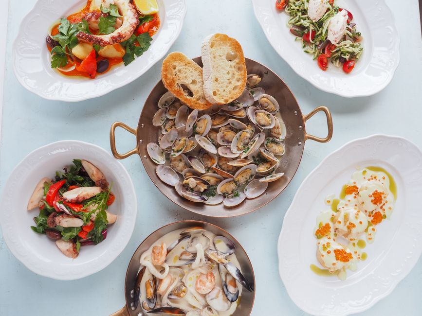 Pasta Night Spread for a dinner party — food · Food & Hosting