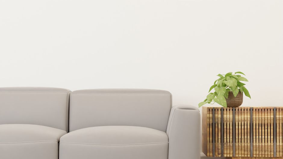 Side Table with a soft linen layer — home · Living Rooms