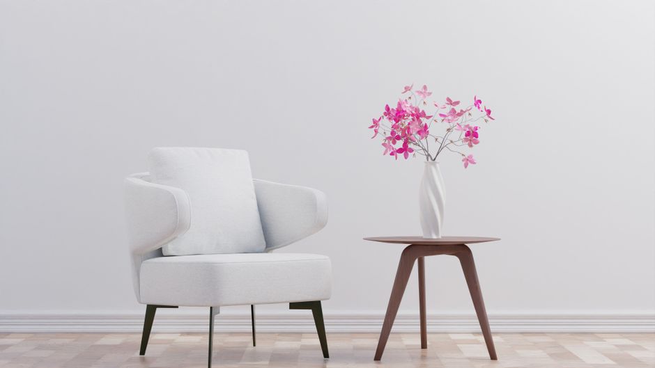 Accent Chair with a useful styling trick — home · Living Rooms