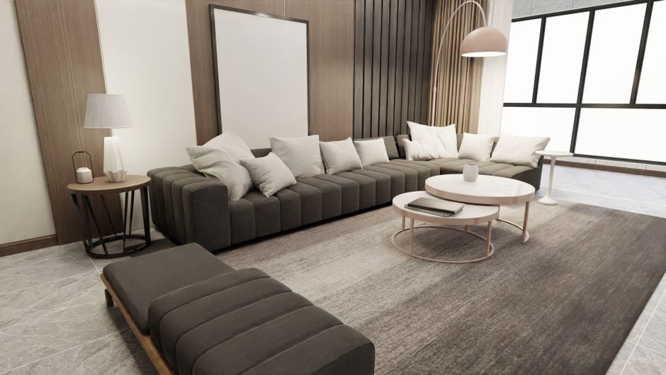 Neutral Palette with a clever vertical solution — home · Interior Design