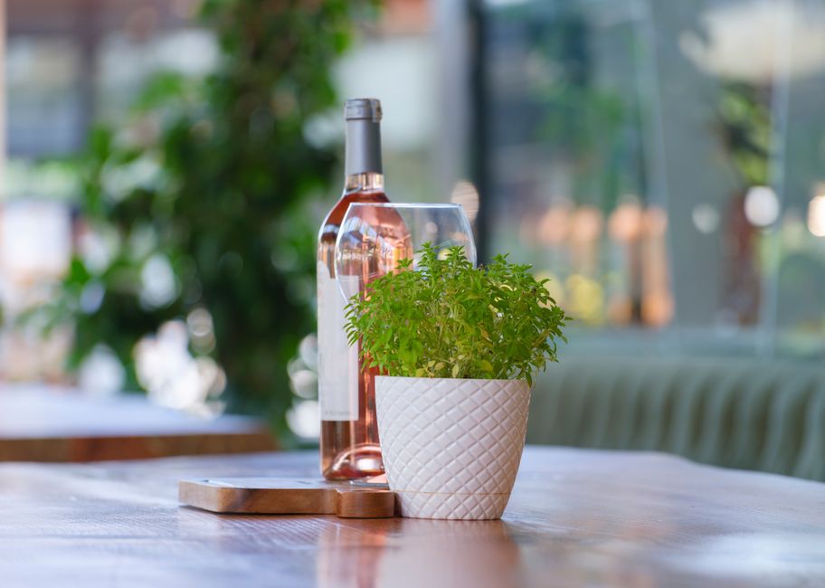 Herb Planter using mixed wood tones — home · Garden & Outdoor