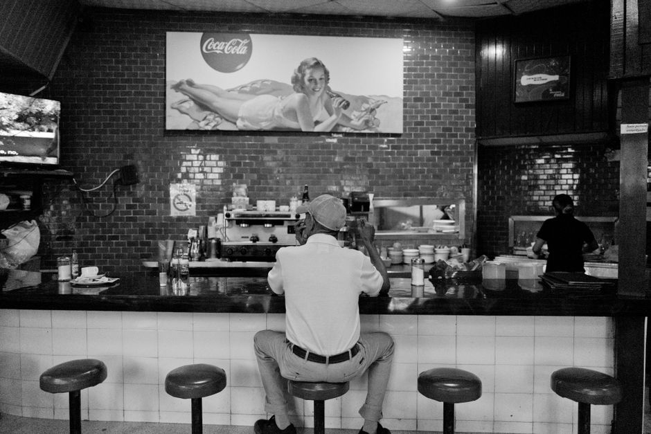 Classic Diner Stop around a neighborhood market — travel · Road Trips