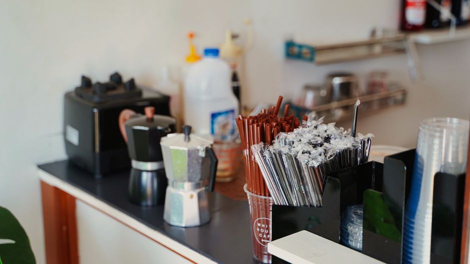 Coffee Station using thrifted character pieces — home · Kitchens
