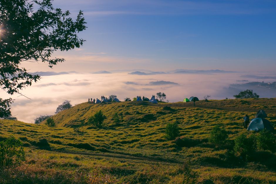 Hilltop Trail during a morning transition — wellness · Walking & Outdoor