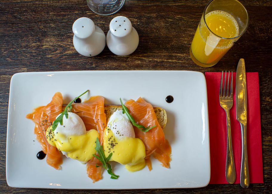 Smoked Salmon Toast for guests will reach — food · Breakfast & Brunch