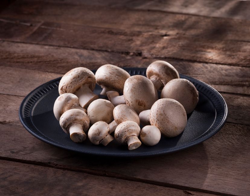 Stuffed Mushroom Caps with a creamy dip — food · Party Food