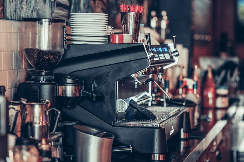 Coffee Station with one sculptural accent — home · Kitchens