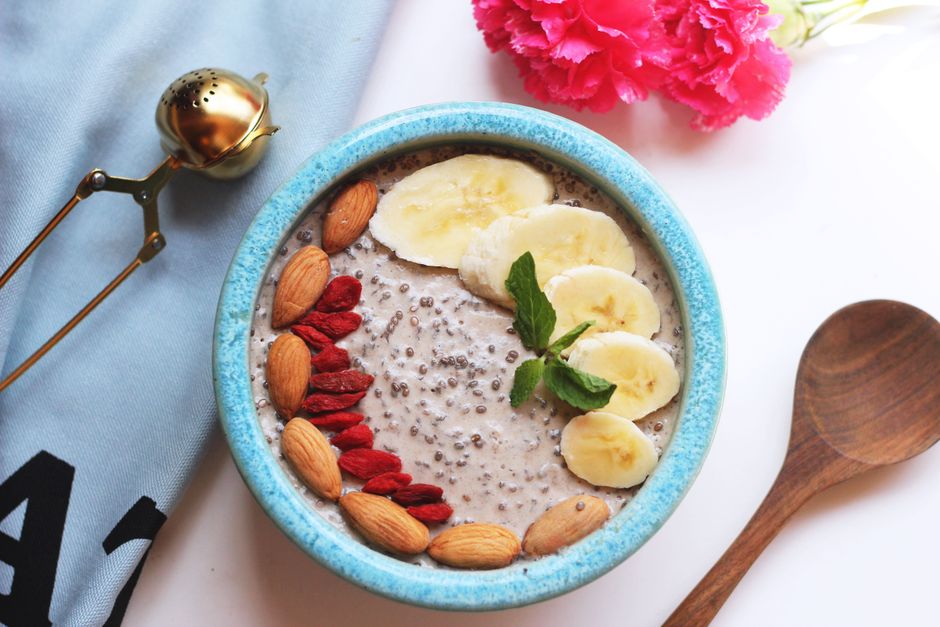 Strawberry Chia Pudding — weekend breakfast brunch with cinnamon-maple butter — food · Breakfast & Brunch