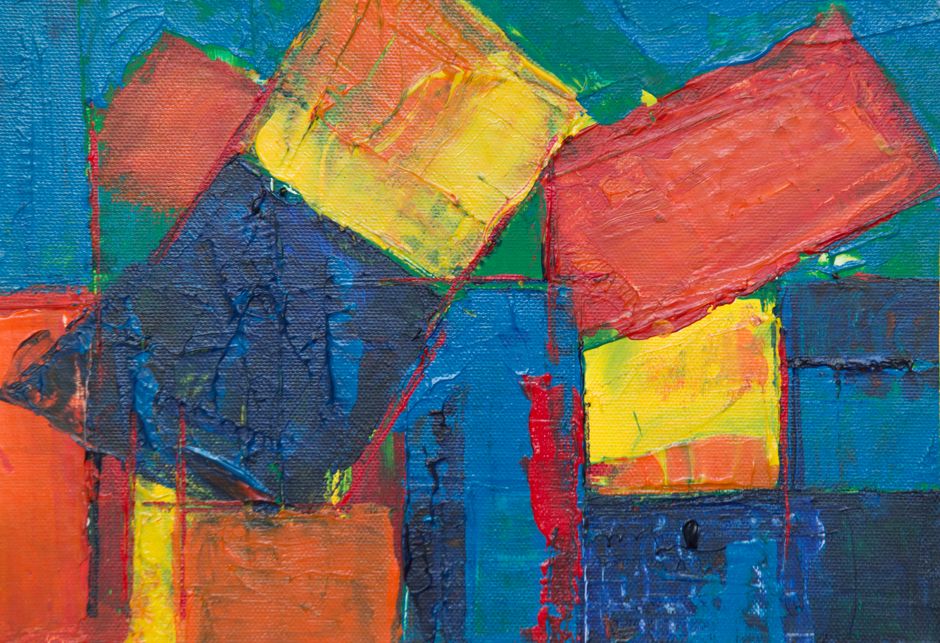 Acrylic Abstract Blocks with a hand-painted finish — diy-creativity · Art & Painting