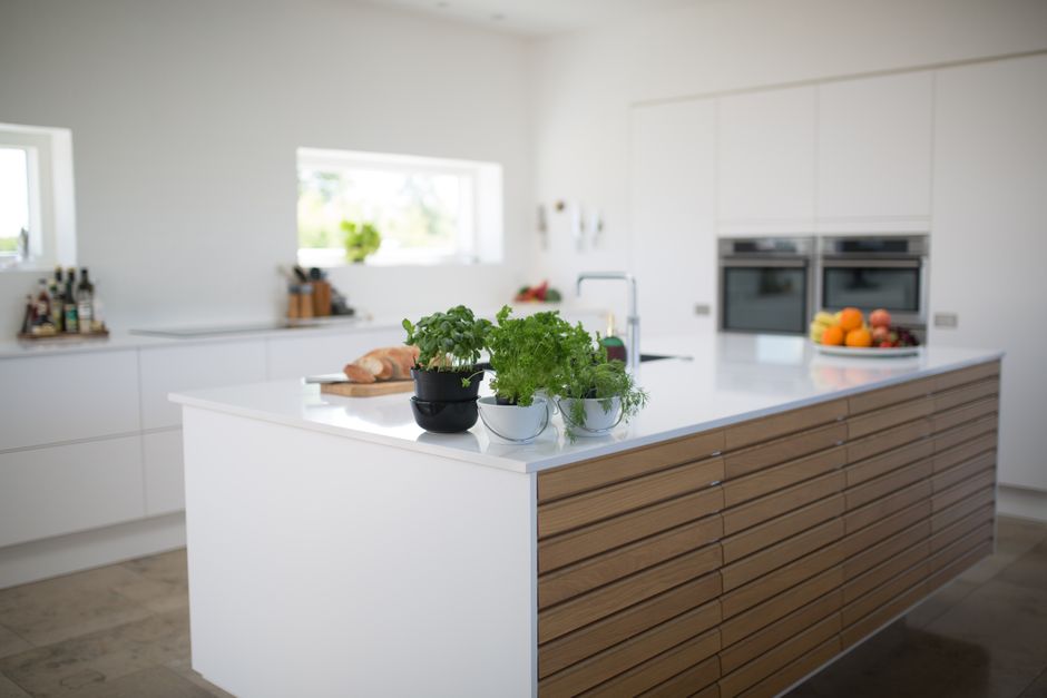 Island Styling around a statement mirror — home · Kitchens