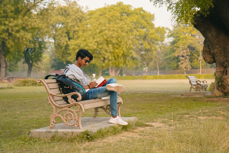 Park Bench Reading Stop near a historic landmark — travel · Solo Travel