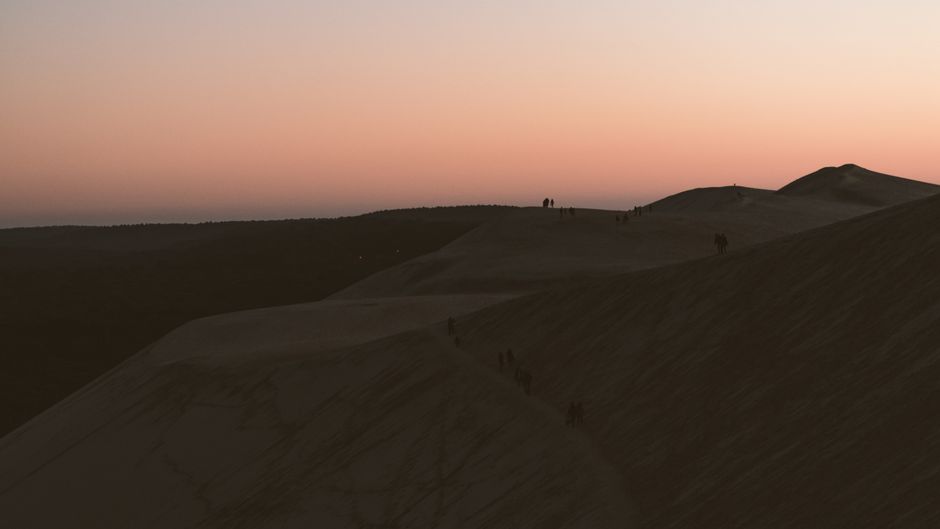 Dune Walk around a neighborhood market — travel · Beach Vacations