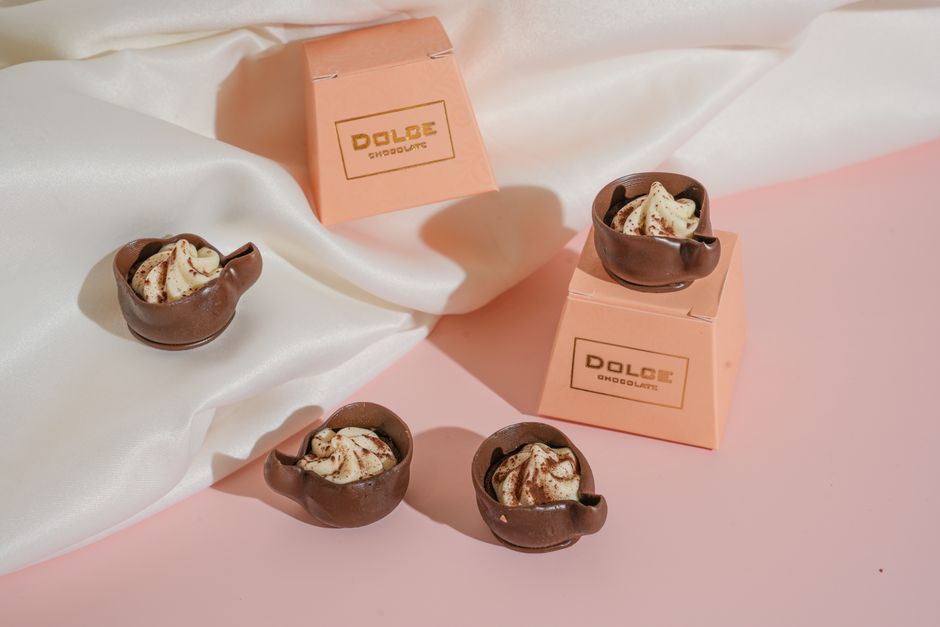 Chocolate Mousse Cups for individual portions — food · Desserts