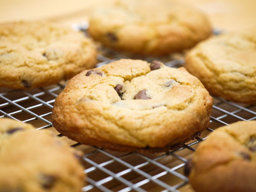 Lemon Loaf — chocolate chip cookies with blueberry swirl — food · Baking