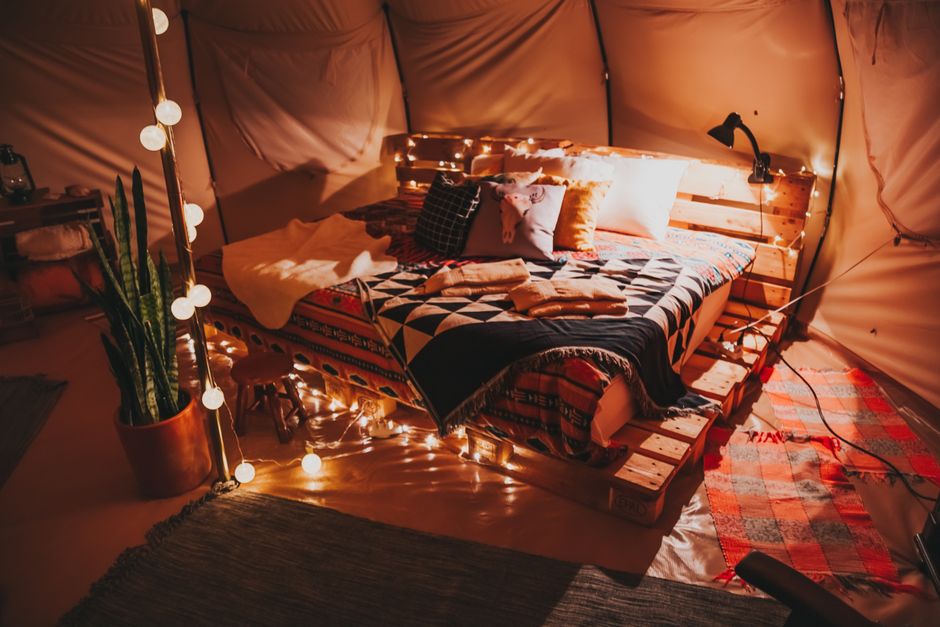 Cool Bedroom Setup before bedtime — wellness · Sleep