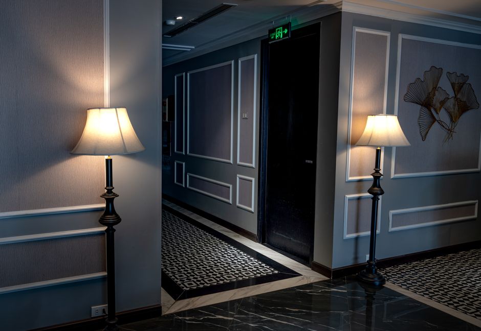 Floor Lamp with a useful styling trick — home · Living Rooms