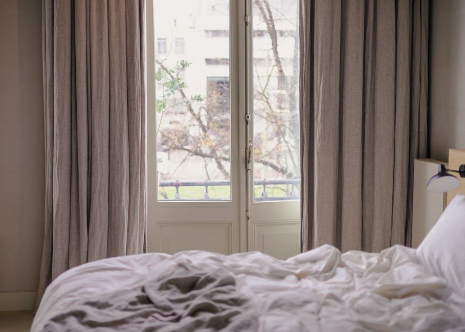 Linen Curtains around a reading nook — home · Home Decor