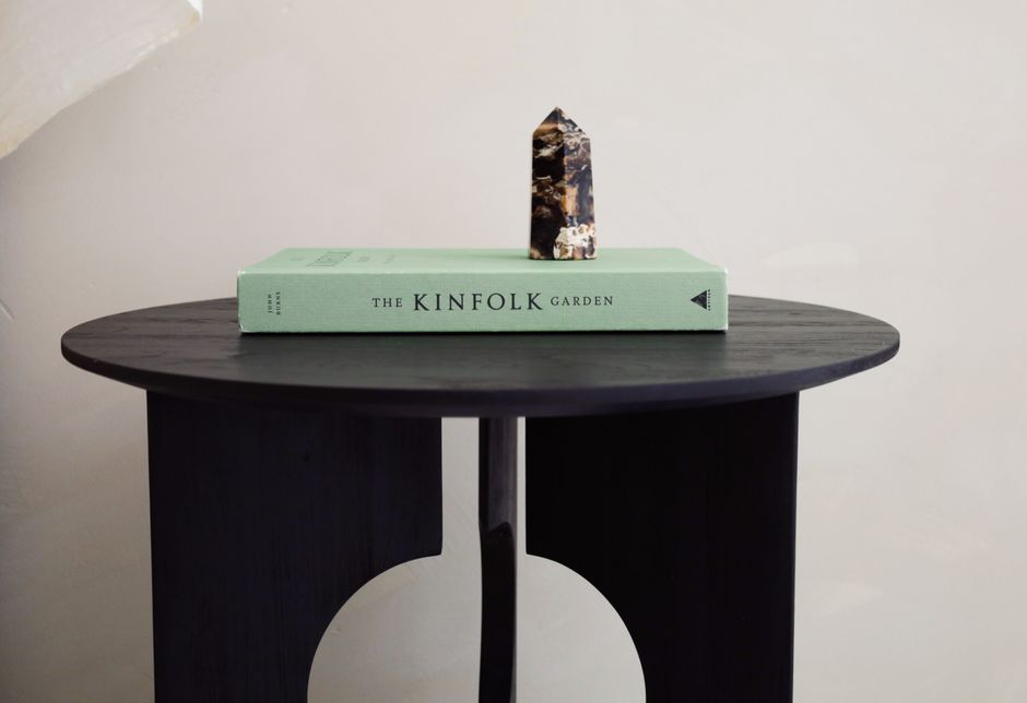 Side Table with a soft curved silhouette — home · Living Rooms