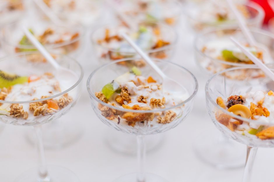 Berry Yogurt Parfait with honeyed fruit — food · Breakfast & Brunch