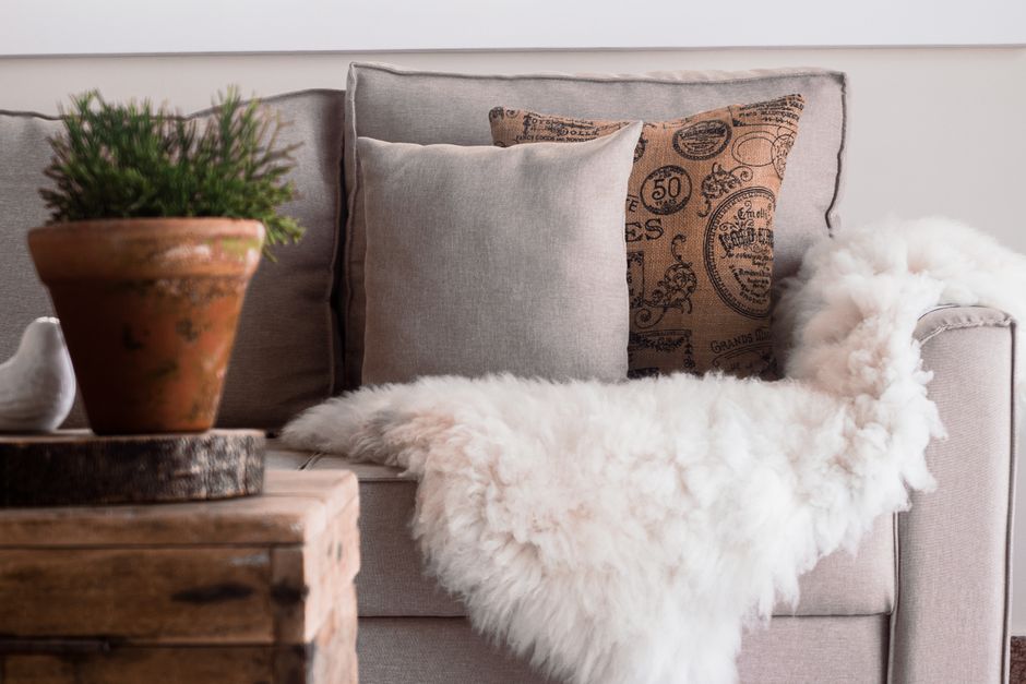 Layered Pillows using renter-friendly details — home · Bedrooms