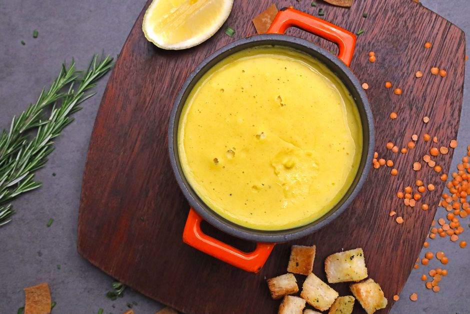 Lentil Soup with crunchy chickpeas — food · Lunch Ideas
