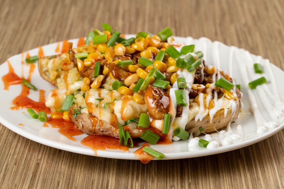 Baked Potato Bar — brunch buffet build for a dinner party — food · Food & Hosting