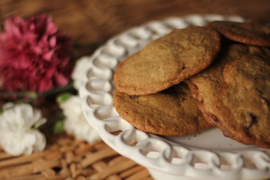 Brown Butter Cookies with toasted pecans — food · Baking