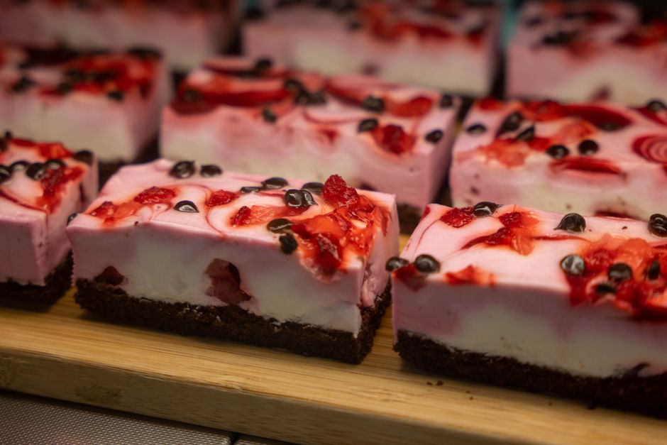 Raspberry Crumble Bars for a holiday bake sale — food · Baking