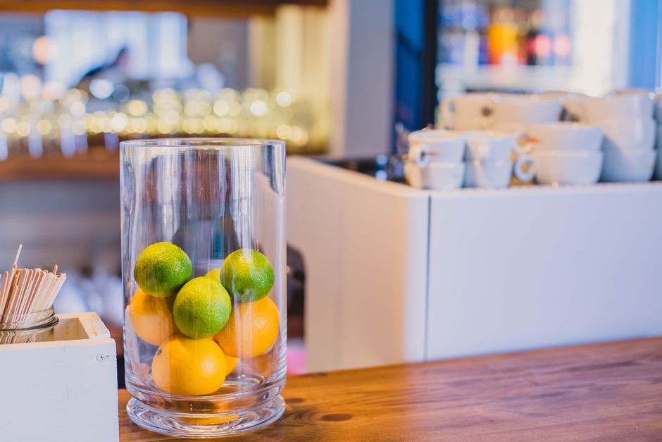Fruit-at-Eye-Level Setup with a gentle stretch — wellness · Healthy Habits