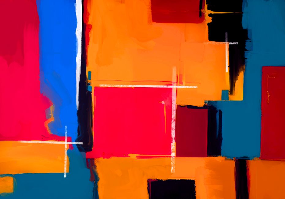 Geometric Color Field for sketch thoughtful gifting — diy-creativity · Art & Painting