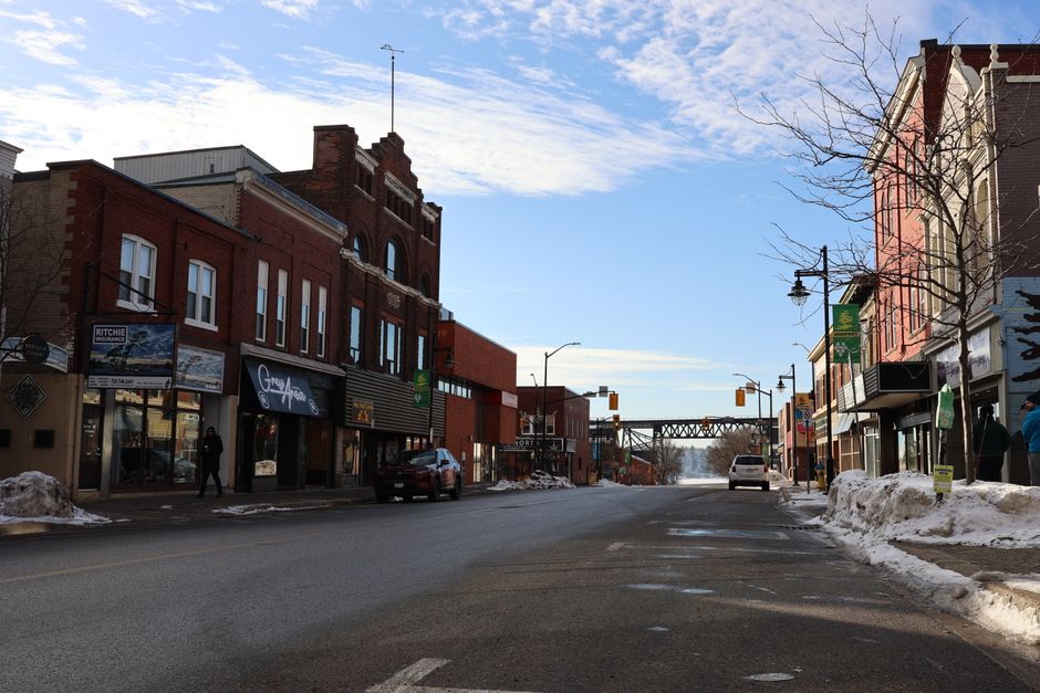 Small-Town Main Street near a signature landmark — travel · Weekend Getaways