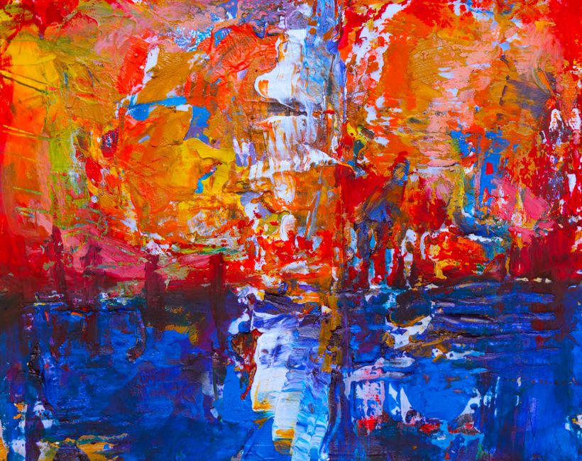 Acrylic Abstract Blocks for study everyday photos — diy-creativity · Art & Painting